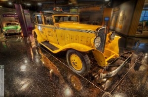 1933 Model T Checker Taxi Cab from the Auburn Cord Duesenberg Museum by Glen Green ---8019-23rtmedwtmk