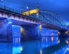 Pittsburgh Bridges in Winter